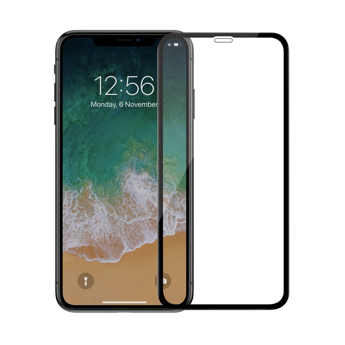 Screen Protector iPhone 11 Pro Max/XS Max- 3D Tempered Glass Black