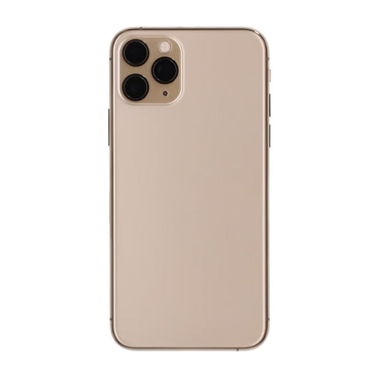 iPhone 11 Pro Max Baksida med Komplett Ram Premium - Guld