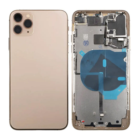 iPhone 11 Pro Max Back Cover Complete OEM Gold With Small Parts