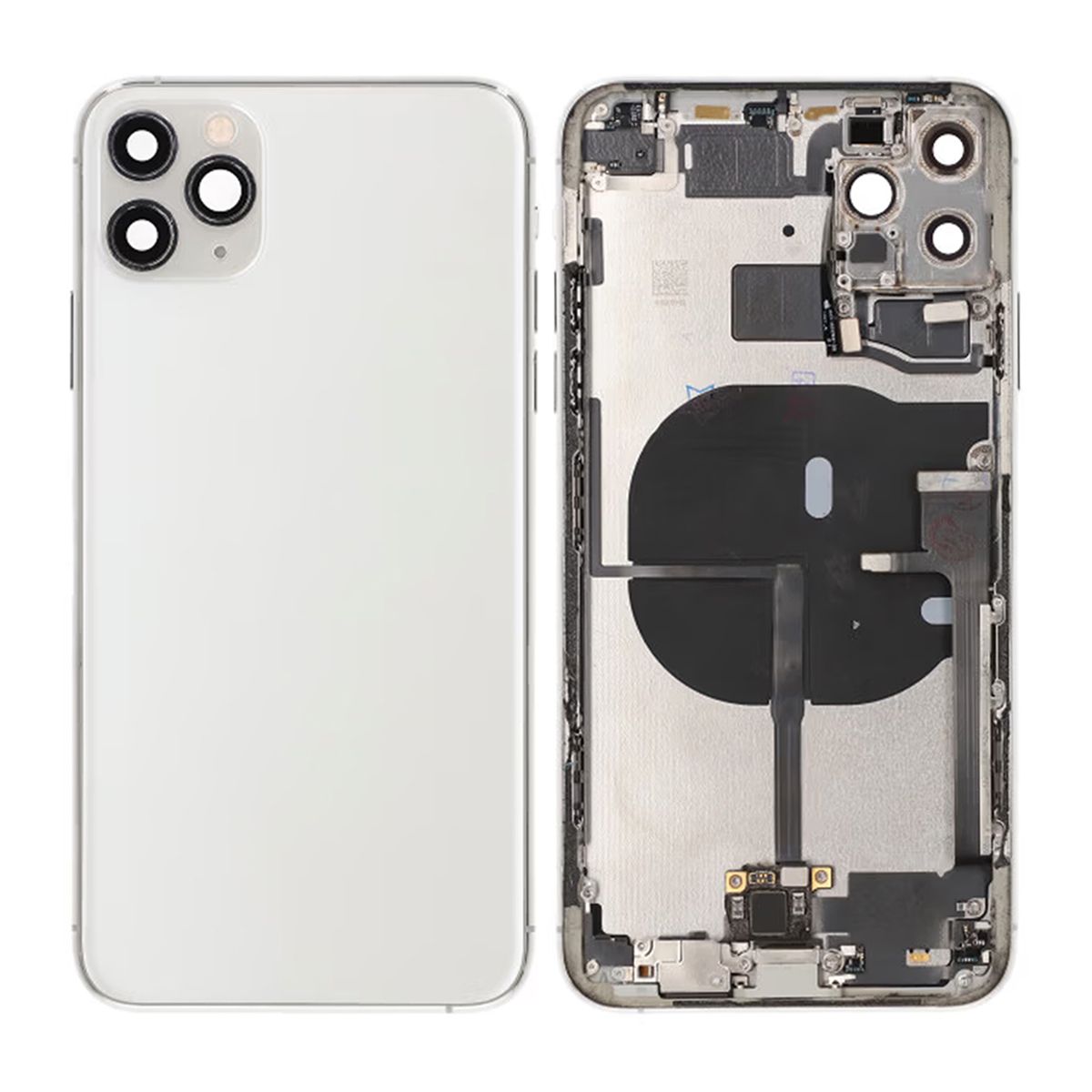iPhone 11 Pro Max Back Cover with Full Frame - White