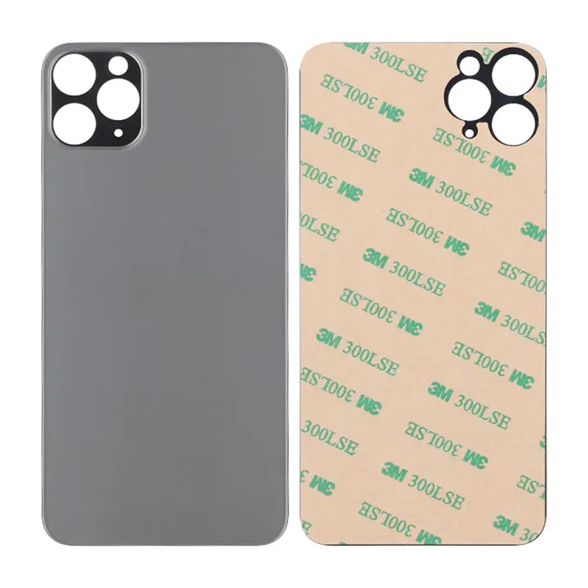 iPhone 11 Pro Max Back Glass with Adhesive Tape - Black