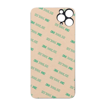iPhone 11 Pro Max Back Glass with Adhesive Tape - Black