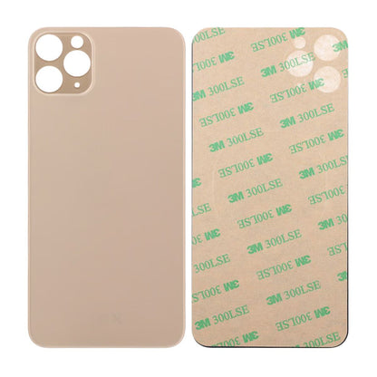 iPhone 11 Pro Max Baksida Glas med Självhäftande tejp - Guld