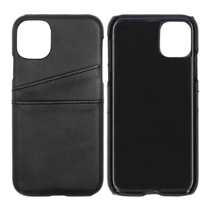 iPhone 11 PU Leather Kickstand Card Pocket Case Black