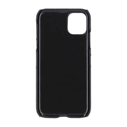 iPhone 11 PU Leather Kickstand Card Pocket Case Black