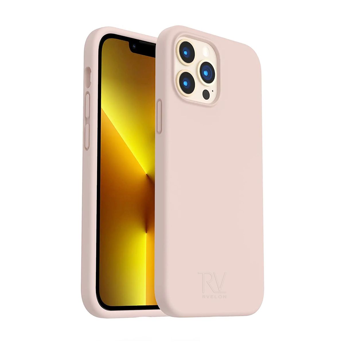 Silikonskal Rvelon till iPhone 12 och iPhone 12 Pro - Sand Rosa