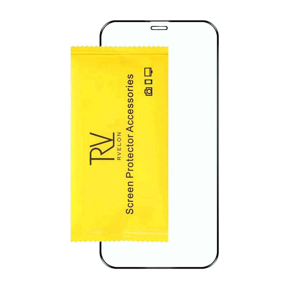 iPhone 12/12 Pro High aluminum screen printing full screen tempered film(Bulk)