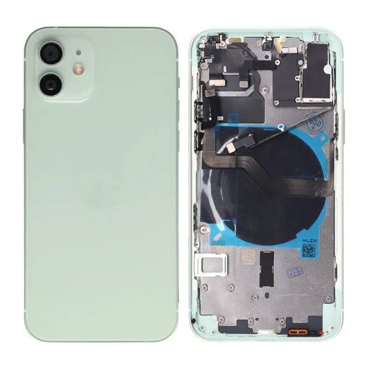 iPhone 12 Baksida med Komplett Ram OEM - Grön