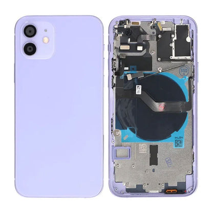 iPhone 12 Baksida med Komplett Ram OEM - Lila