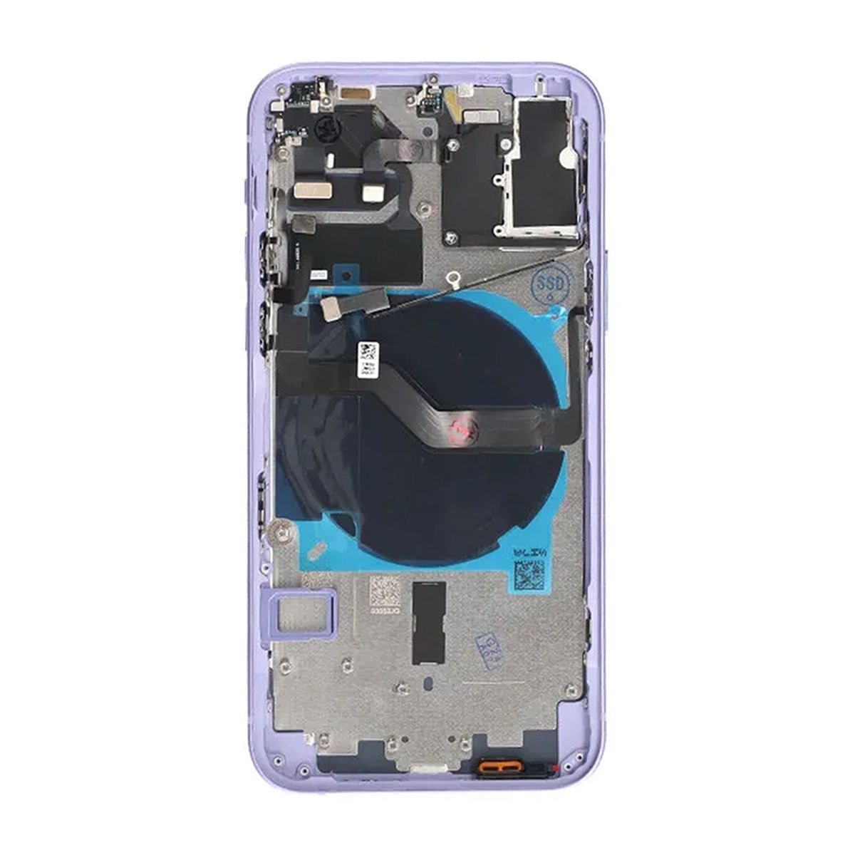 iPhone 12 Baksida med Komplett Ram OEM - Lila