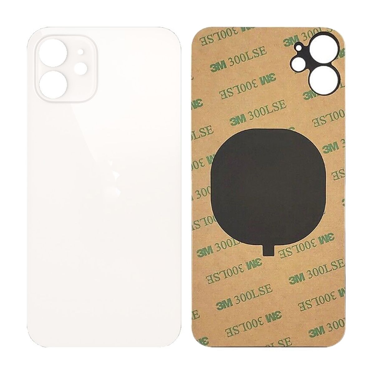 iPhone 12 Baksida Glas - Vit