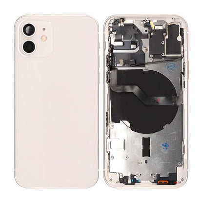 iPhone 12 Baksida med Komplett Ram OEM - Vit