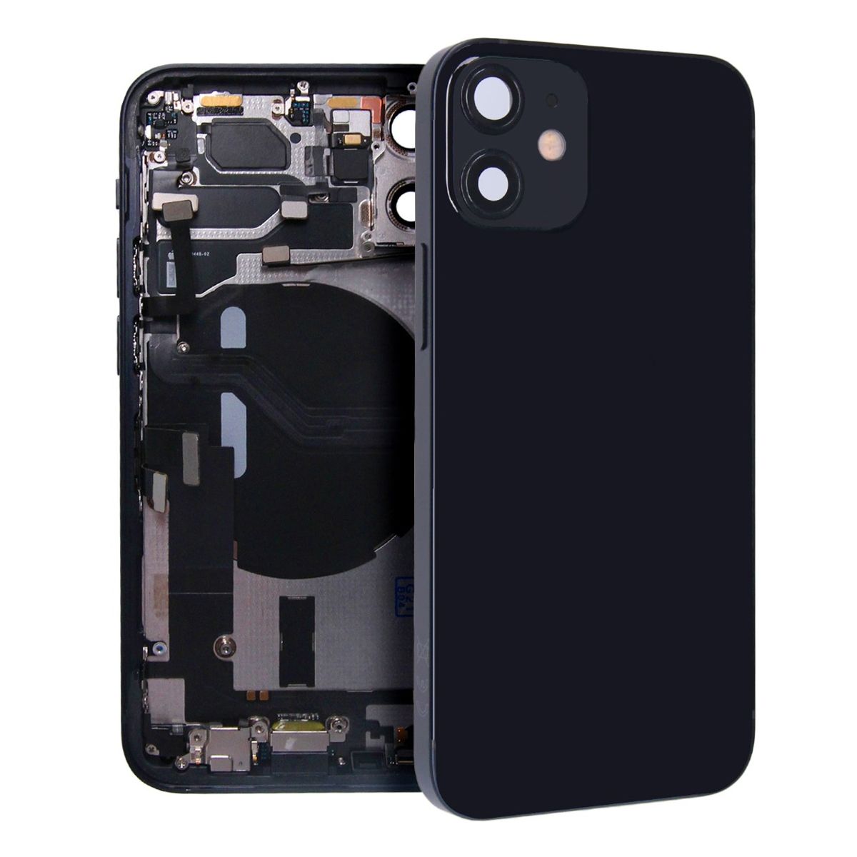 iPhone 12 Mini Back Cover with Full Frame - Black