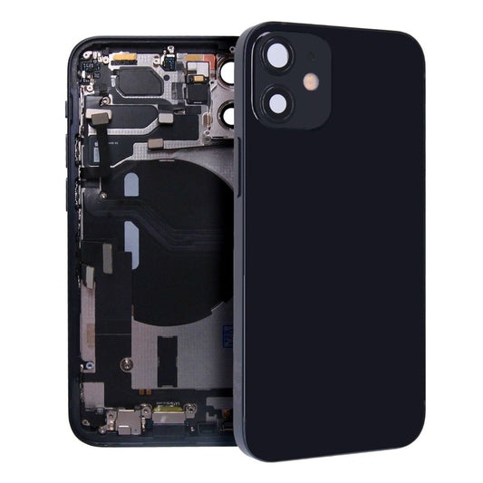 iPhone 12 Mini Back Cover with Full Frame - Black