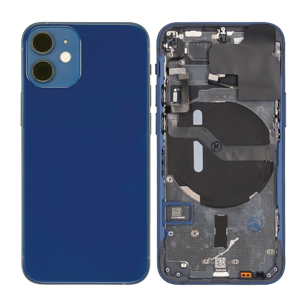iPhone 12 Mini Baksida Komplett Med Smådelar - Blå