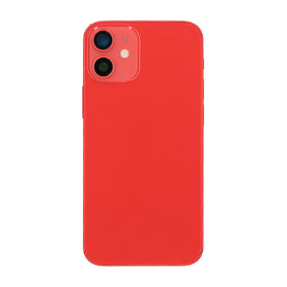 iPhone 12 Mini Baksida Komplett Med Smådelar - Röd