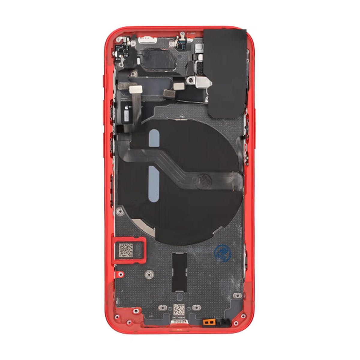 iPhone 12 Mini Baksida Komplett Med Smådelar - Röd