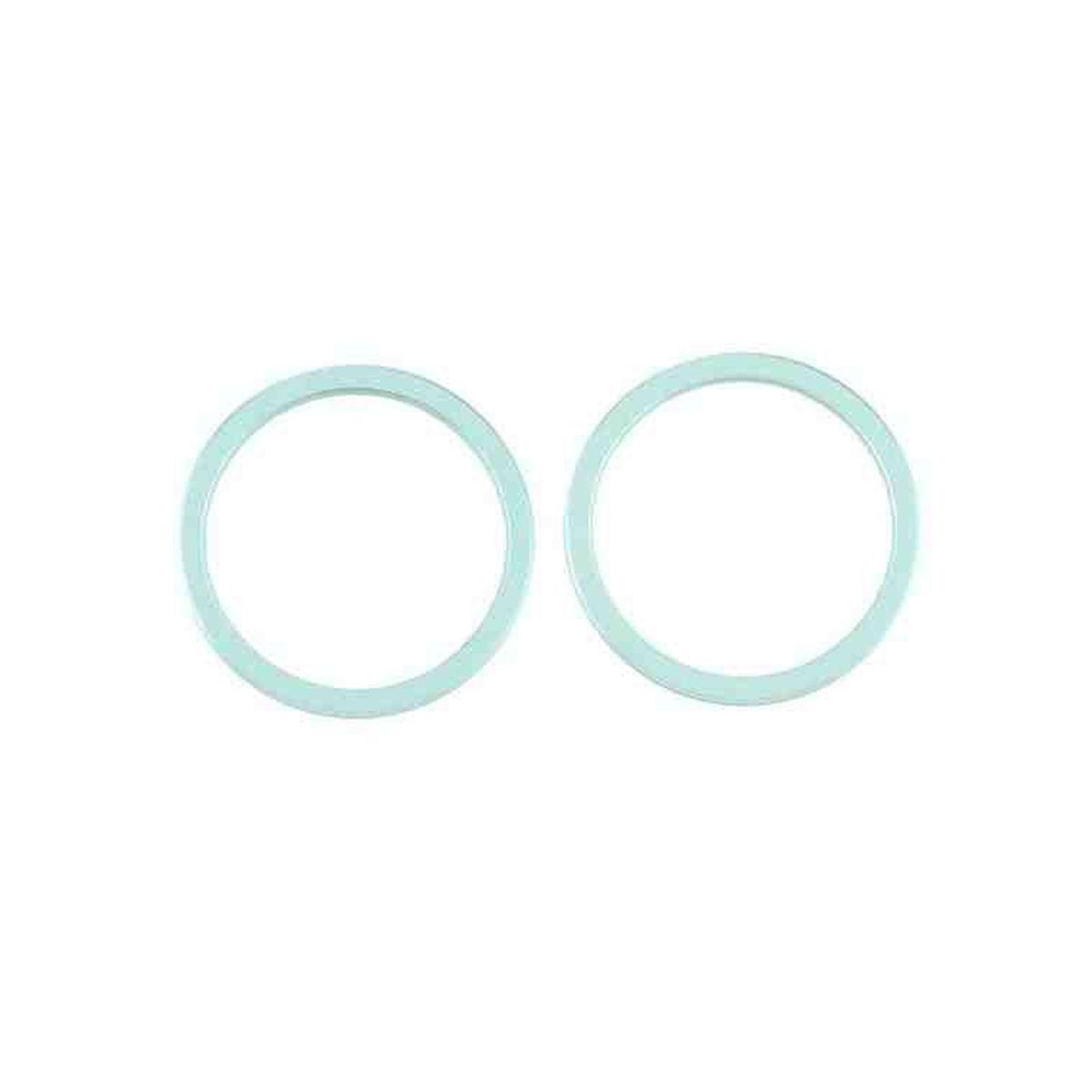 iPhone 12 Mini Linsskydd med Metallram - Grön (2-pack)