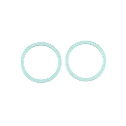 iPhone 12 Mini Linsskydd med Metallram - Grön (2-pack)