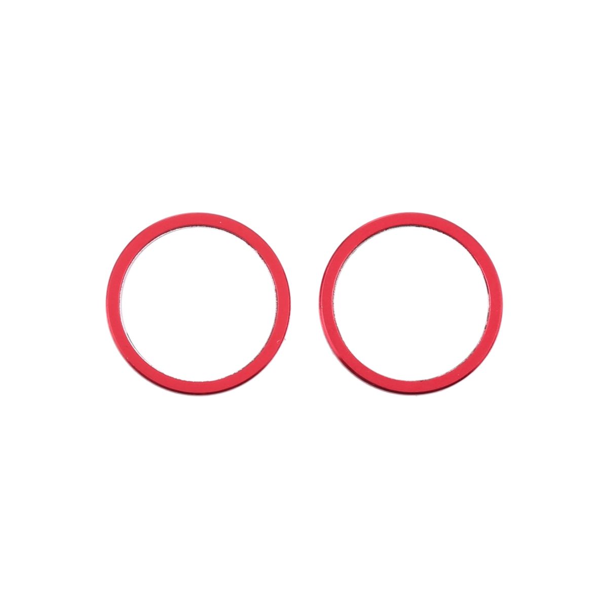 iPhone 12 Mini Lens Protector with Metal Frame - Red 2-pack