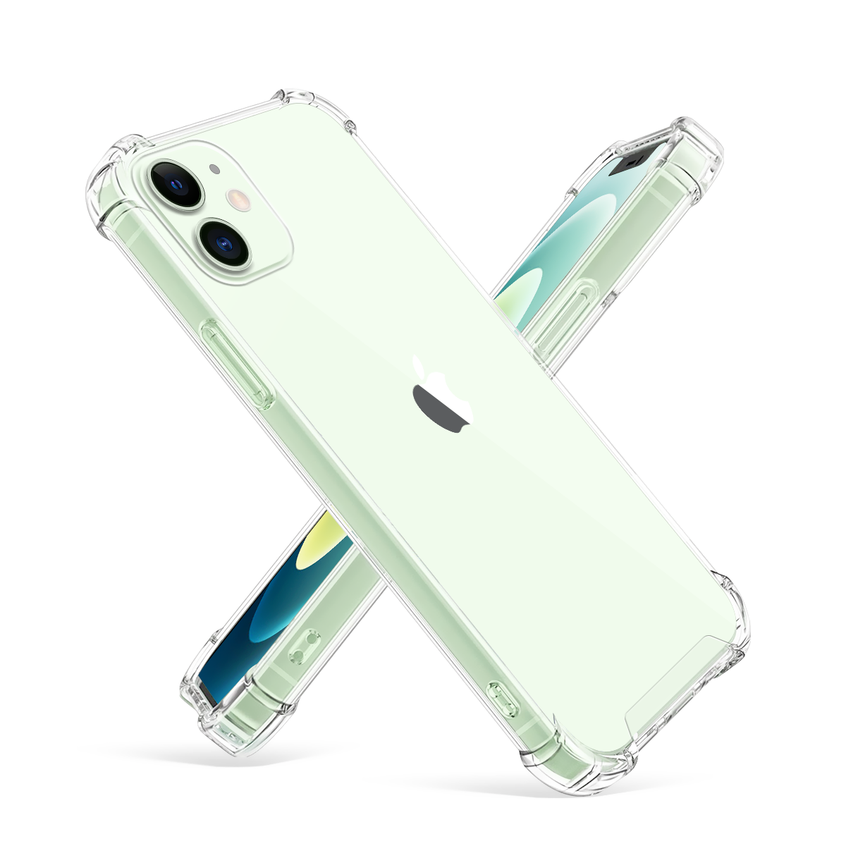 Stöttåligt Mobilskal iPhone 12 Mini - Transparent