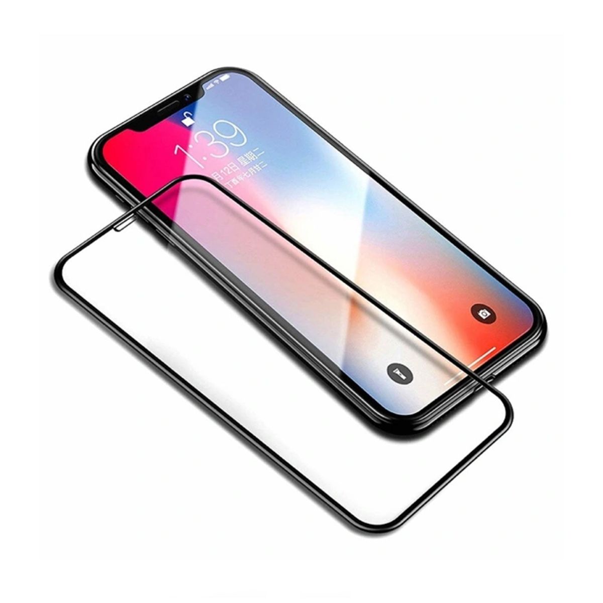Screen Protector iPhone 12/12 Pro - 3D Tempered Glass Black