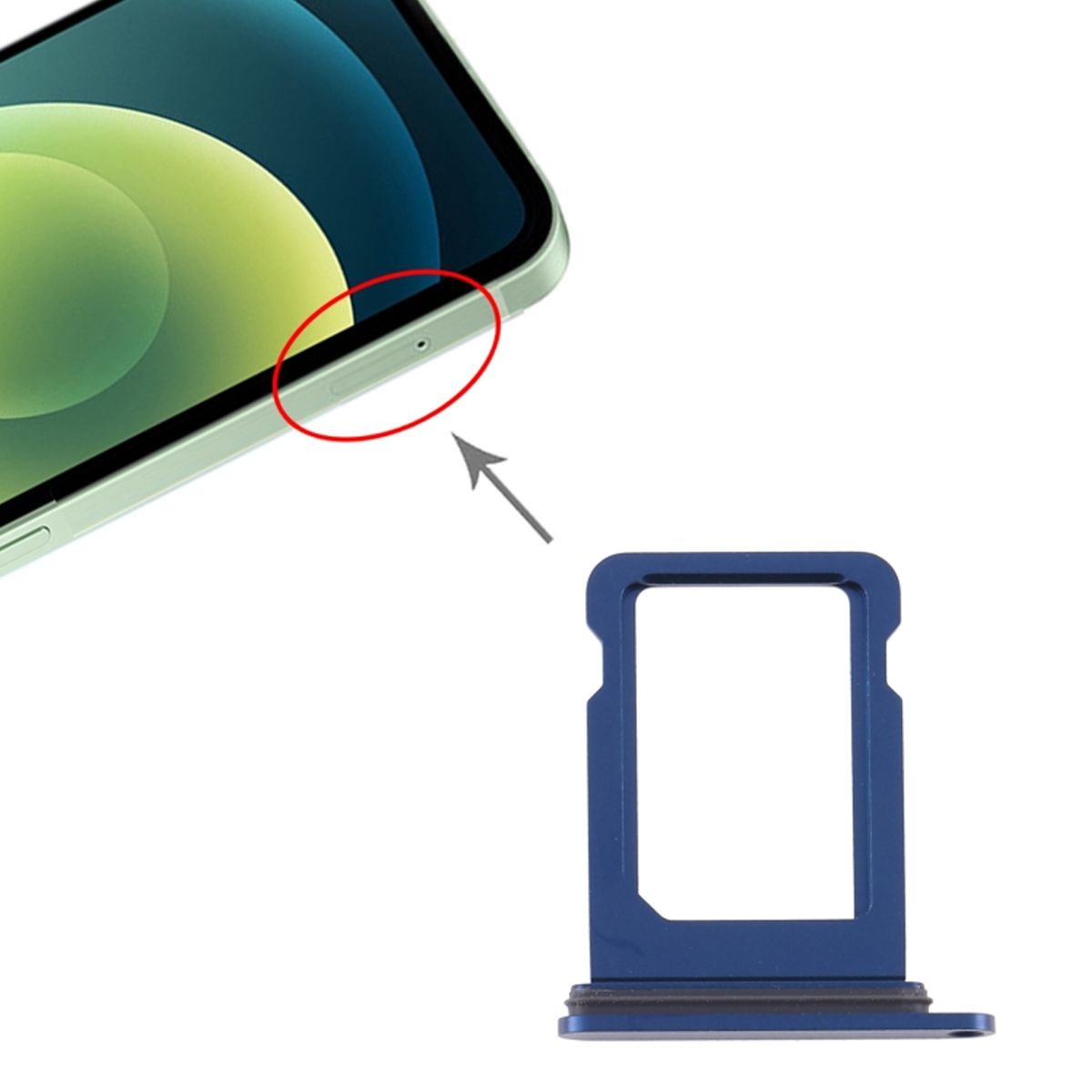 iPhone 12 Pro/12 Pro Max Simkortshållare - Blå