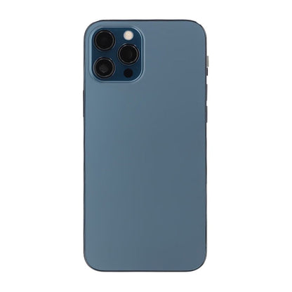 iPhone 12 Pro Max Baksida med Komplett Ram OEM - Blå