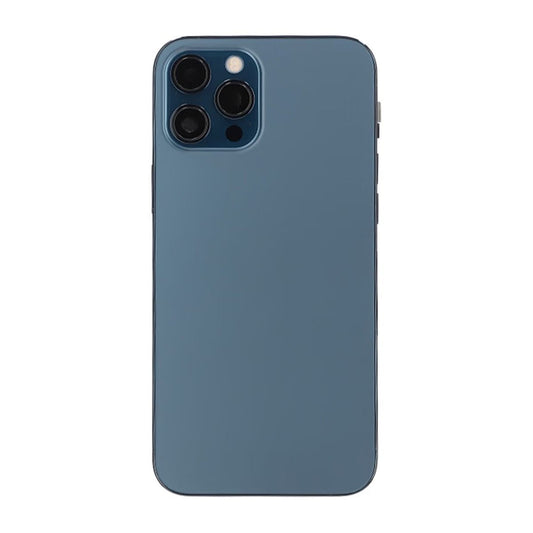 iPhone 12 Pro Max Baksida med Komplett Ram OEM - Blå