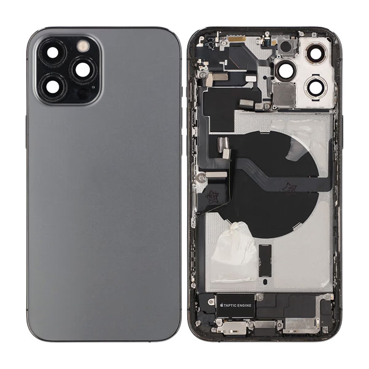 iPhone 12 Pro Max Back Cover with Full Frame - Graphite