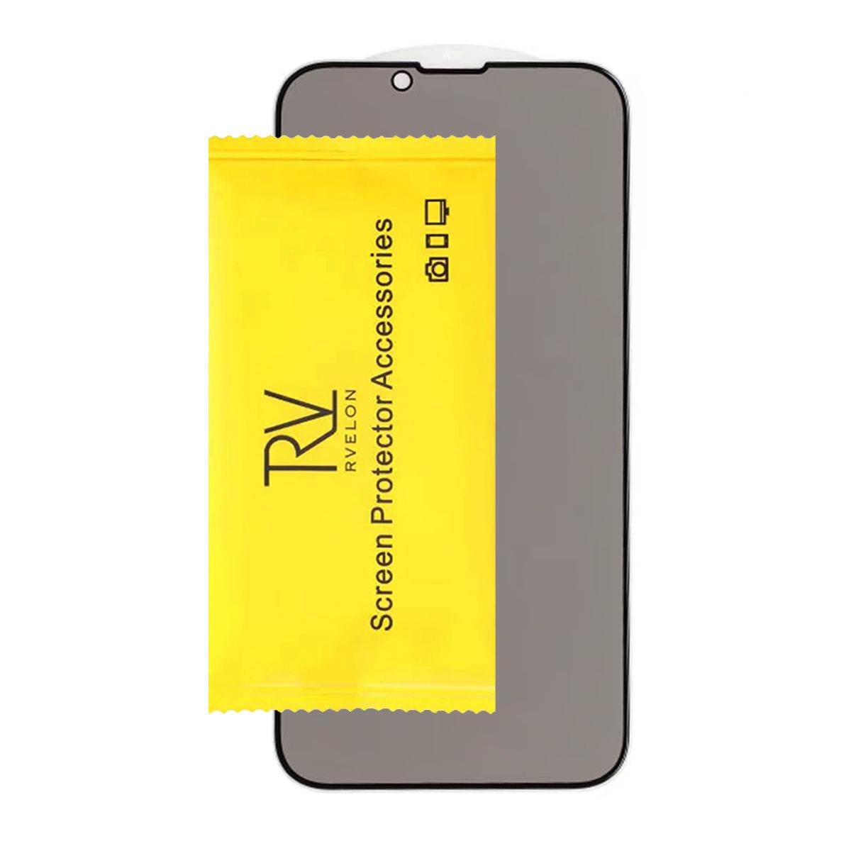 iPhone 13/13 Pro/14/16e Full Privacy Tempered Glass with Packing
