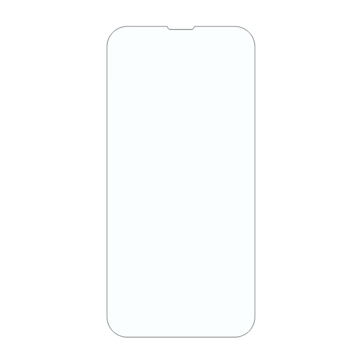 iPhone 13/13 Pro/14/16e Screen Protector - Tempered Glass Aluminum 2.5D Transparent (Bulk)