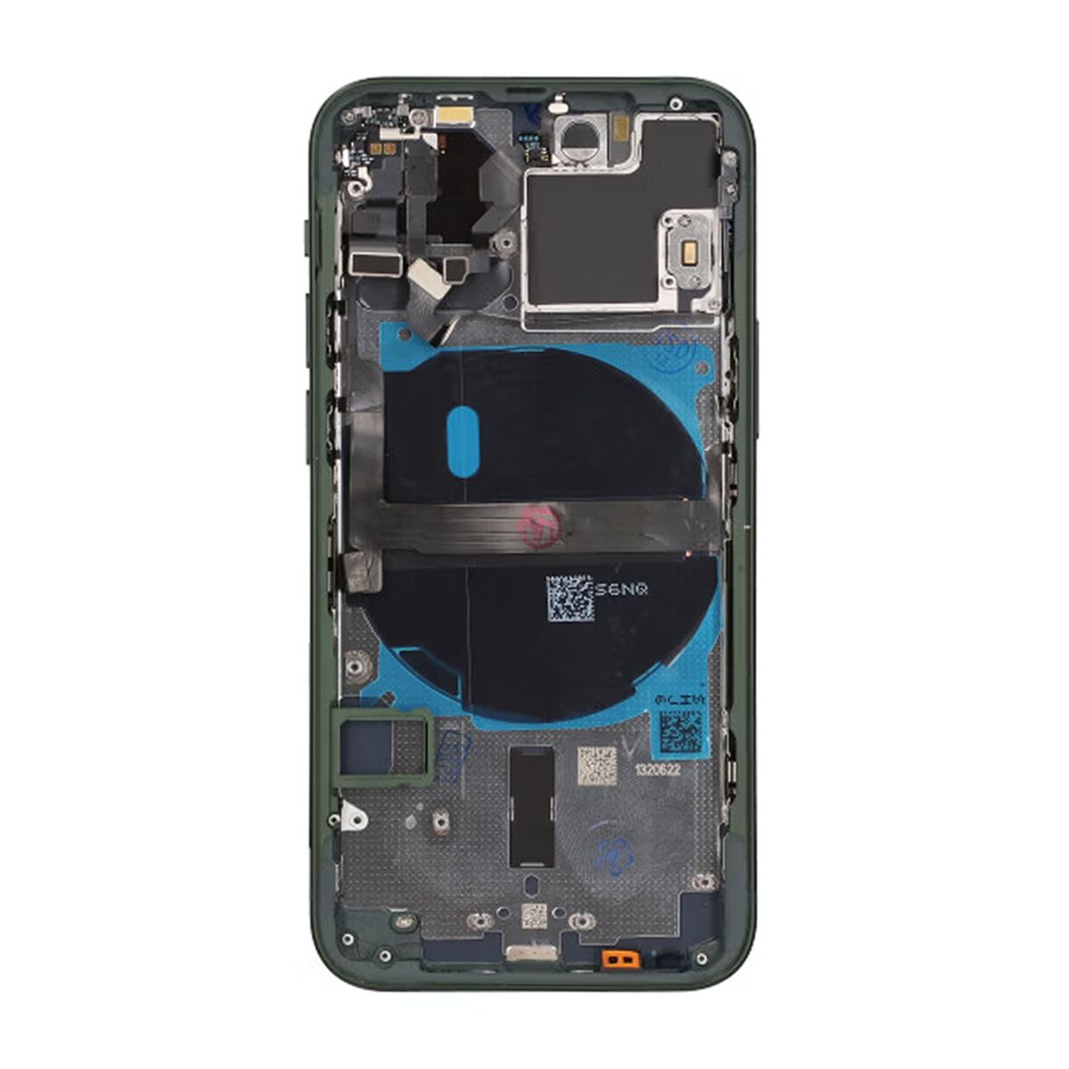 iPhone 13 Mini Baksida Komplett Med Smådelar - Grön