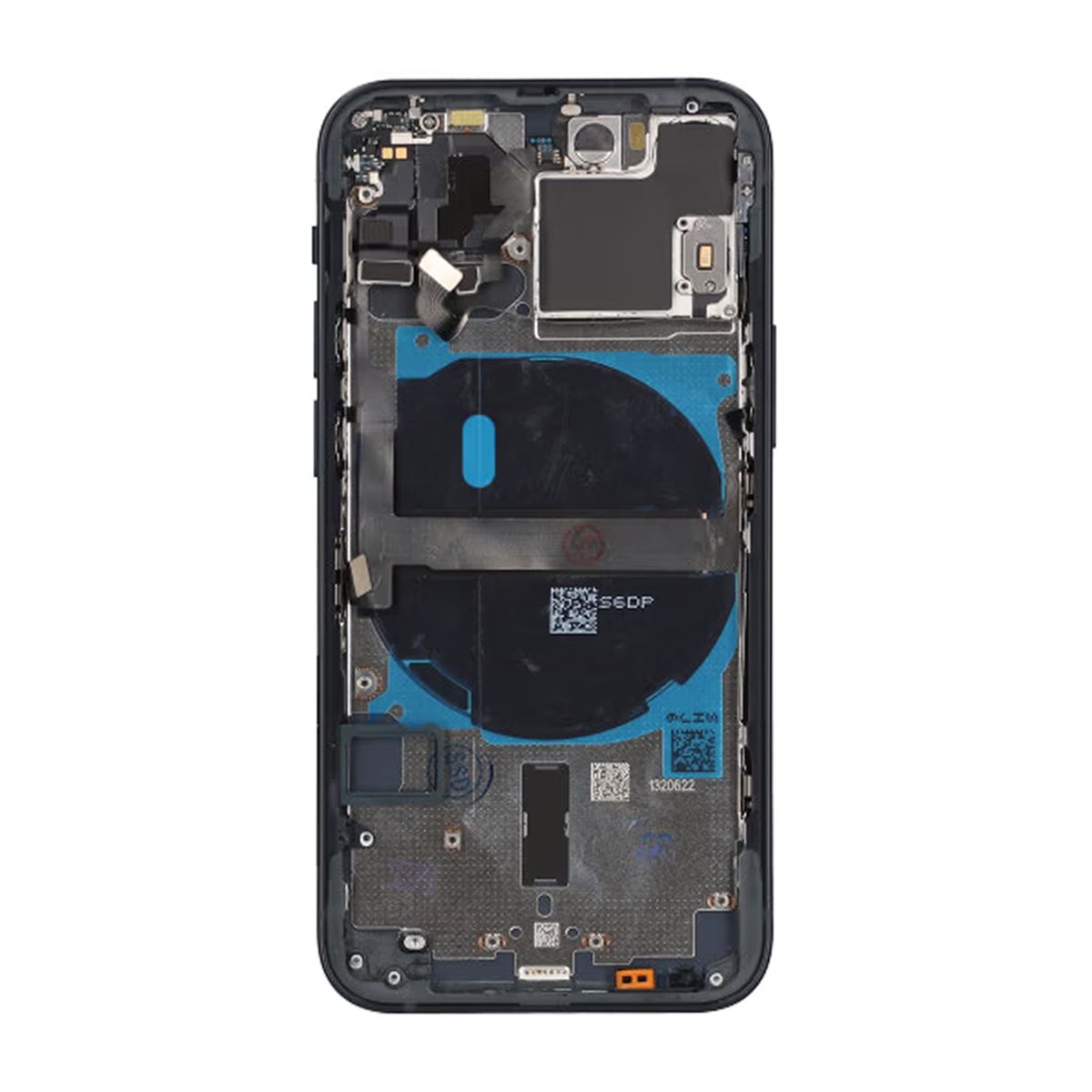 iPhone 13 Mini Baksida Komplett Med Smådelar - Svart