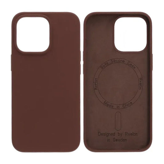 iPhone 13 Pro Case - Silicone With Magsafe Rvelon Earthy Brown
