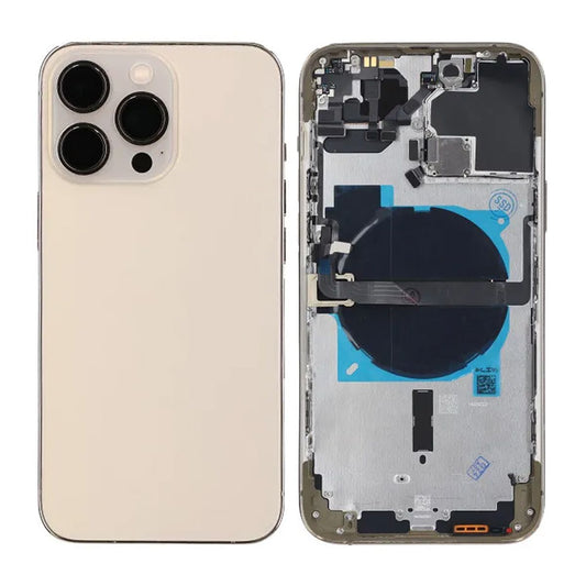 iPhone 13 Pro Max Back Cover Complete OEM Gold With Small Parts