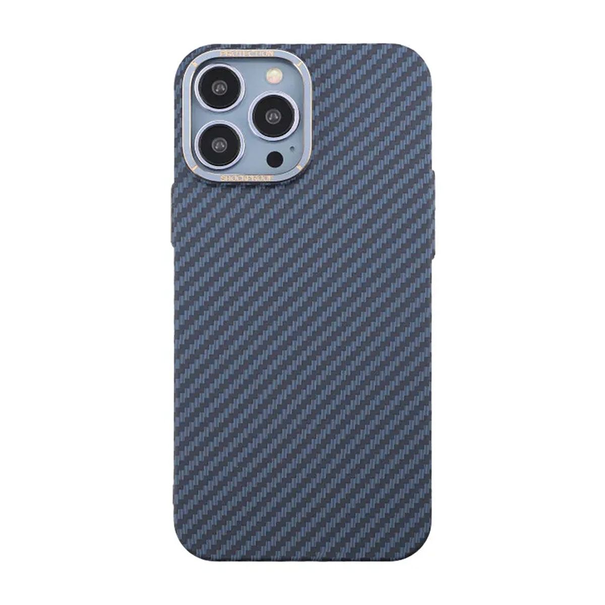 Carbon Fiber Case iPhone 13 Pro Max - Blue