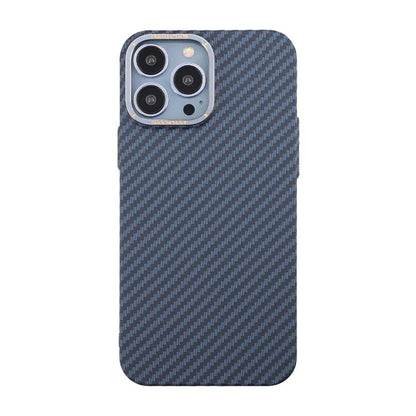 Carbon Fiber Case iPhone 13 Pro Max - Blue