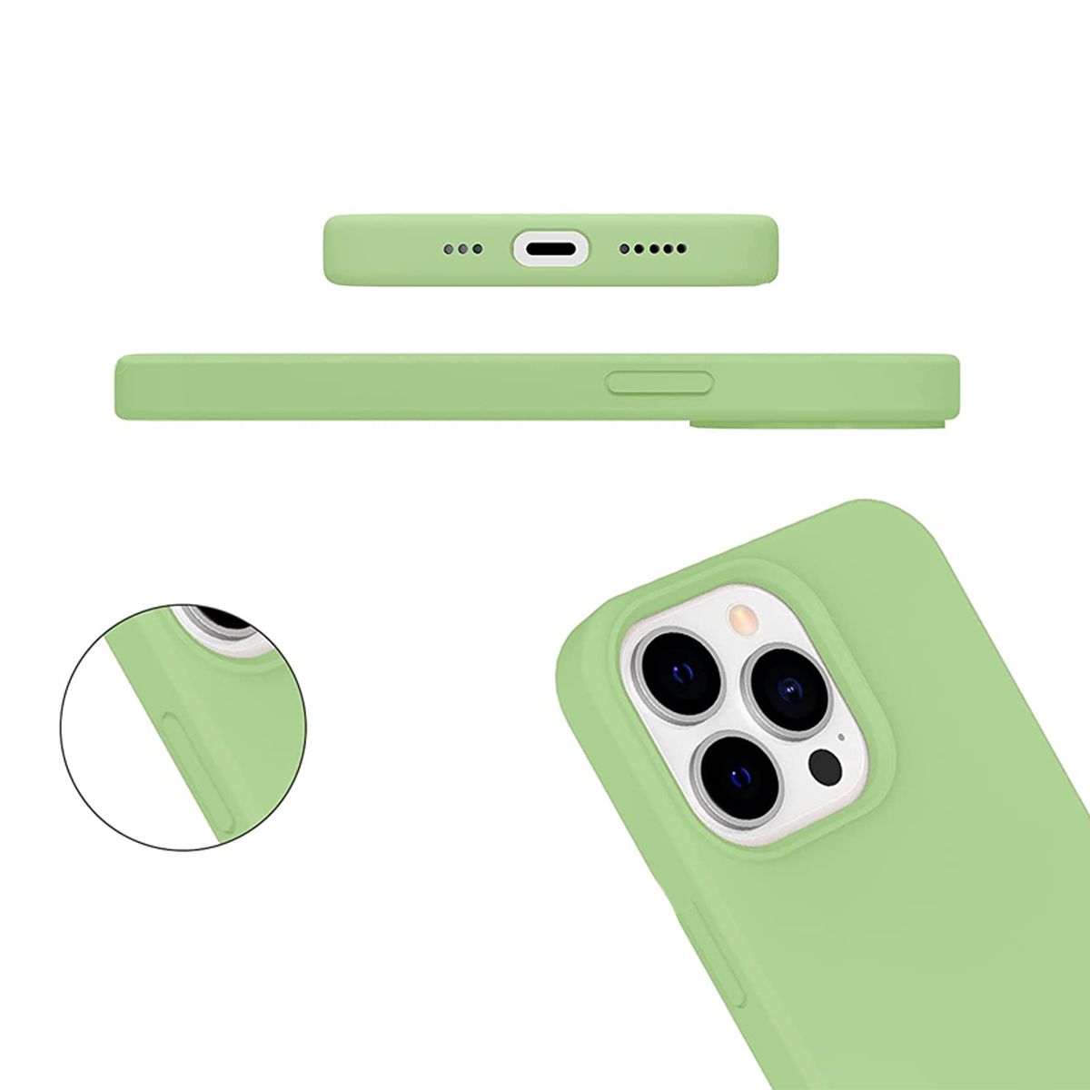 Silicone Mobile Case iPhone 13 Pro Max - Green