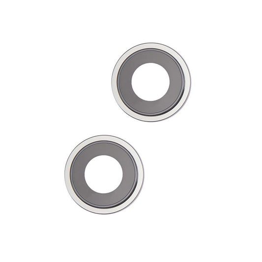 iPhone 14 Kameralins med Ram - Sliver