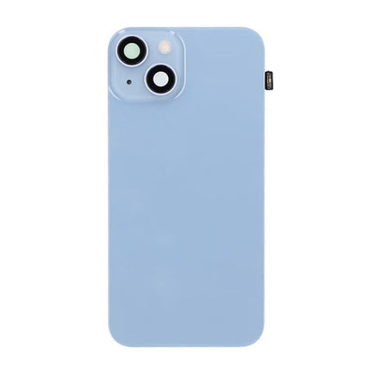 iPhone 14 Back Cover Glass OEM Blue With Small Parts Magsafe Magnet