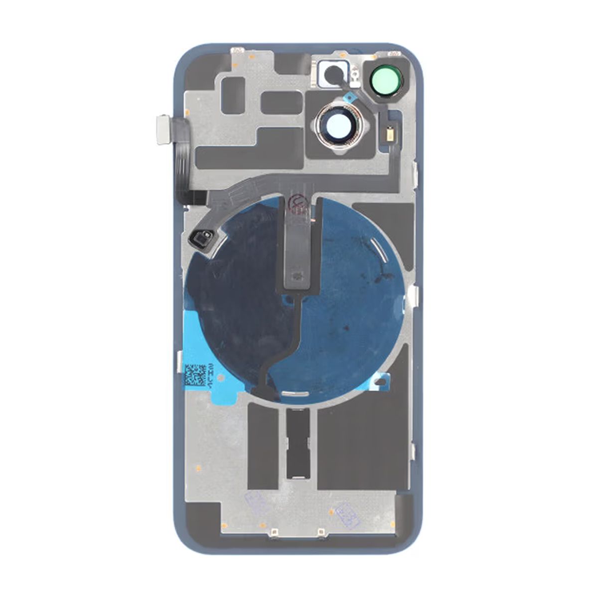 iPhone 14 Back Cover Glass OEM Blue With Small Parts Magsafe Magnet