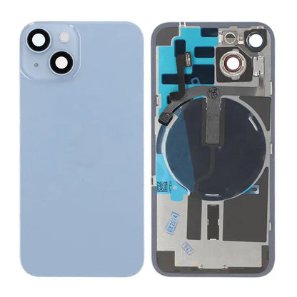 iPhone 14 Back Cover Glass OEM Blue With Small Parts Magsafe Magnet