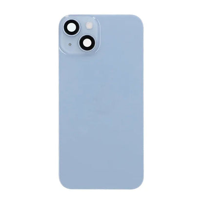 iPhone 14 Back Cover Glass OEM Blue With Small Parts Magsafe Magnet