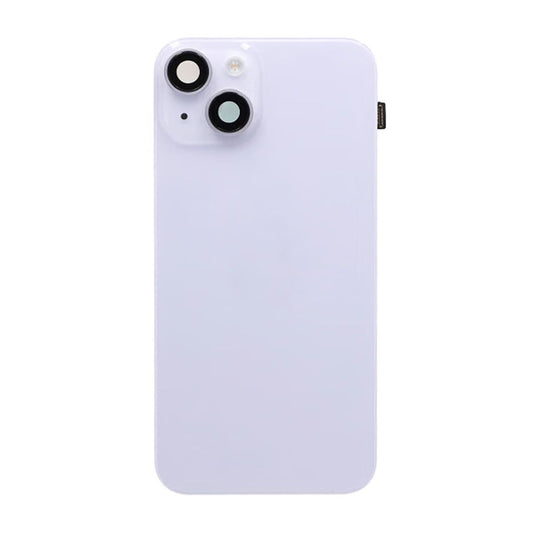 iPhone 14 Back Cover Glass OEM Purple With Small Parts Magsafe Magnet