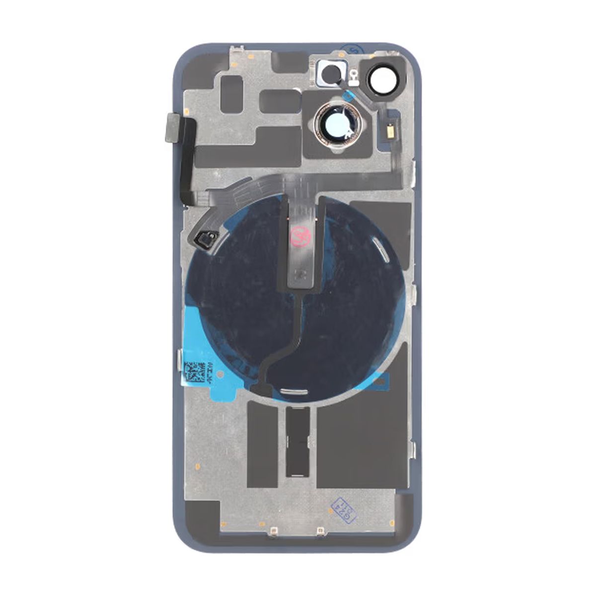iPhone 14 Back Cover Glass OEM Purple With Small Parts Magsafe Magnet