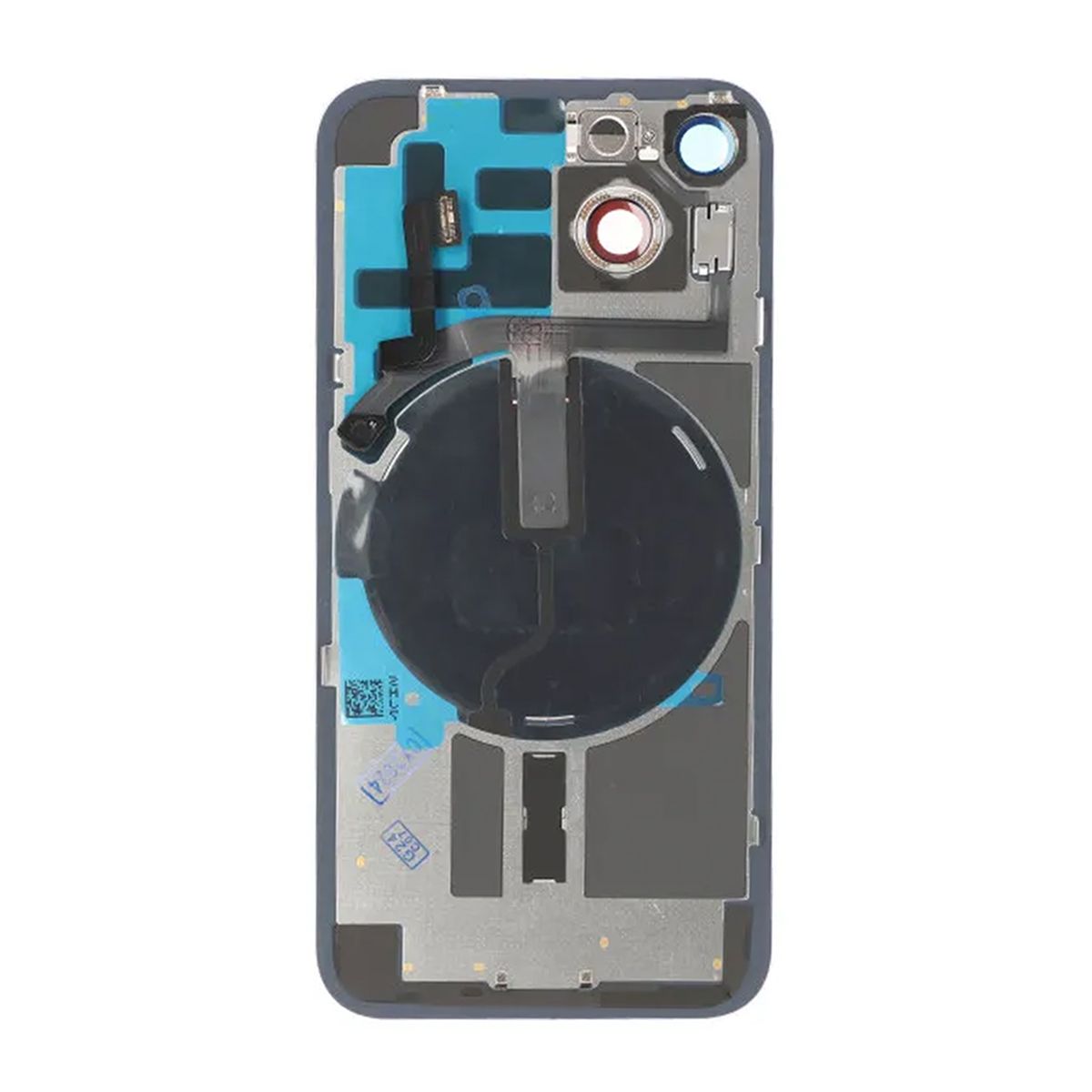 iPhone 14 Back Cover Glass OEM Purple With Small Parts Magsafe Magnet
