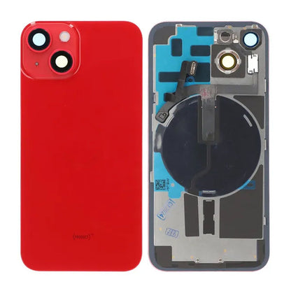 iPhone 14 Back Cover Glass OEM Red With Small Parts Magsafe Magnet