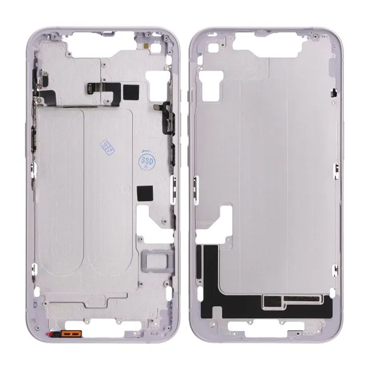 iPhone 14 Baksida med Komplett Ram OEM - Lila