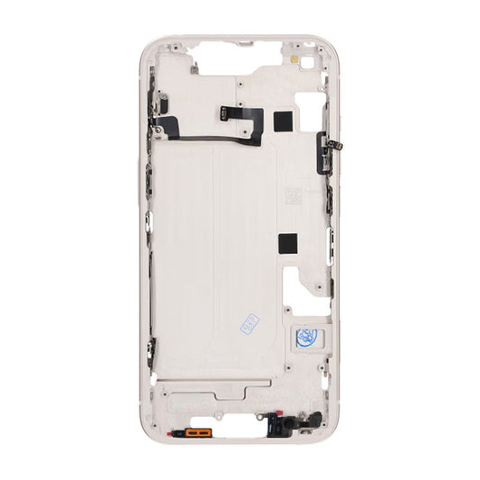 iPhone 14 Mittenram med smådelar OEM - Vit